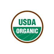 A usda organic seal is shown in this picture.
